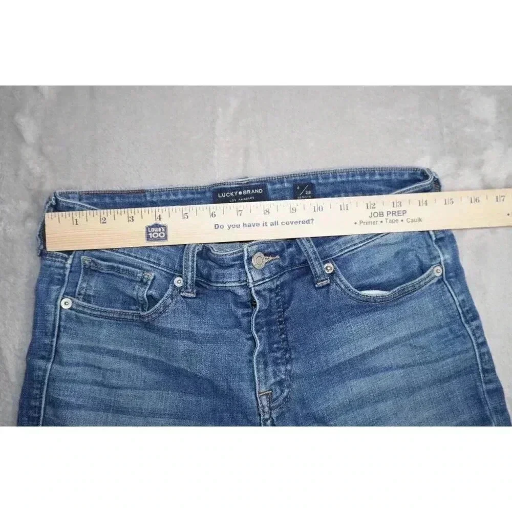 Lucky Brand Mid Rise Ava Skinny Ankle Medium Wash Size 6/28 Stretch Denim